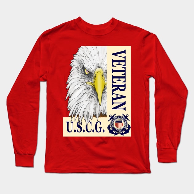 Veteran - Coast Guard Long Sleeve T-Shirt by JeffWittyArt